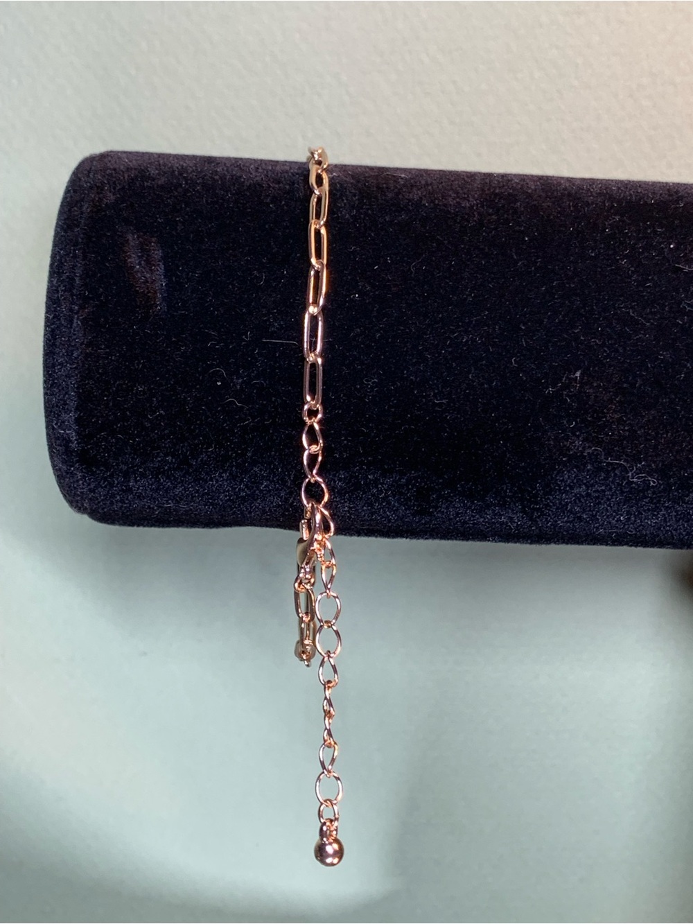 Gold Bracelet with Black Center Stone - Picture 2 of 4